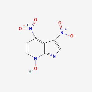 molecular formula C7H4N4O5 B11881793 3,4-dinitro-1H-pyrrolo[2,3-b]pyridine 7-oxide 