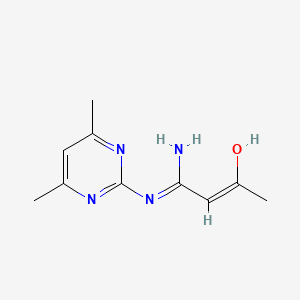 4-Amino-4-[(4,6-dimethyl-2-pyrimidinyl)amino]-3-buten-2-one