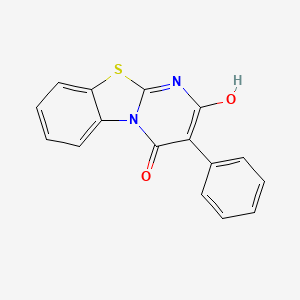 molecular formula C16H10N2O2S B1188183 2-Hydroxy-3-phenyl-4H-pyrimido[2,1-b]benzothiazole-4-one 