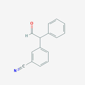 molecular formula C15H11NO B11881847 3-(2-Oxo-1-phenylethyl)benzonitrile 