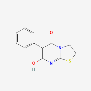 molecular formula C12H10N2O2S B1188185 5-Hydroxy-6-phenyl-2,3-dihydro-7H-thiazolo[3,2-a]pyrimidine-7-one 