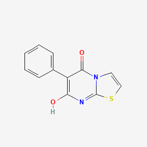 molecular formula C12H8N2O2S B1188188 5-Hydroxy-6-phenyl-7H-thiazolo[3,2-a]pyrimidine-7-one 
