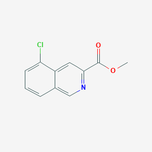 molecular formula C11H8ClNO2 B11881961 Methyl 5-chloroisoquinoline-3-carboxylate 