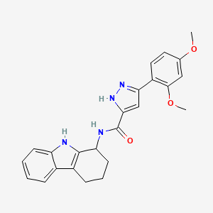 5-(2,4-dimethoxyphenyl)-N-(2,3,4,9-tetrahydro-1H-carbazol-1-yl)-1H-pyrazole-3-carboxamide