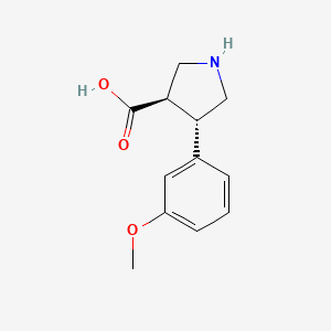 (3R,4S)-4-(3-Methoxyphenyl)pyrrolidine-3-carboxylic acid