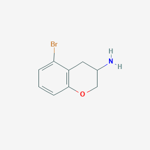 molecular formula C9H10BrNO B11882035 5-Bromochroman-3-amine 