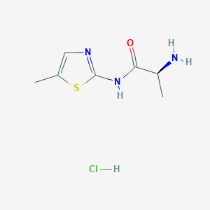 molecular formula C7H12ClN3OS B11882052 (S)-2-Amino-N-(5-methylthiazol-2-yl)propanamide hydrochloride 