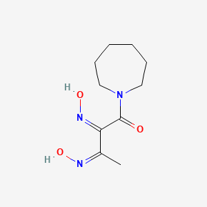 molecular formula C10H17N3O3 B11882064 (2Z,3Z)-1-(azepan-1-yl)-2,3-bis(hydroxyimino)butan-1-one 