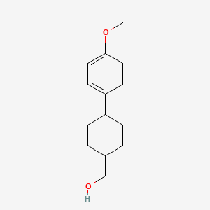 molecular formula C14H20O2 B11882088 [4-(4-Methoxyphenyl)cyclohexyl]methanol CAS No. 138828-57-6