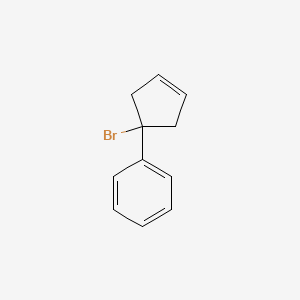 molecular formula C11H11Br B11882124 (1-Bromocyclopent-3-en-1-yl)benzene 