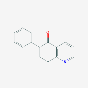 molecular formula C15H13NO B11882191 5(6H)-Quinolinone, 7,8-dihydro-6-phenyl- CAS No. 56826-75-6