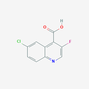 4-Quinolinecarboxylic acid, 6-chloro-3-fluoro-