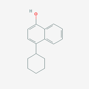 molecular formula C16H18O B11882245 4-Cyclohexylnaphthalen-1-ol CAS No. 64598-36-3