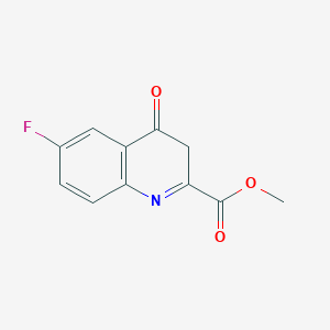 molecular formula C11H8FNO3 B11882288 Methyl 6-fluoro-4-oxo-3,4-dihydroquinoline-2-carboxylate 