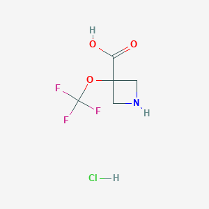 3-(Trifluoromethoxy)azetidine-3-carboxylic acid hydrochloride