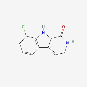 8-Chloro-2,3,9,9a-tetrahydro-1H-pyrido[3,4-b]indol-1-one