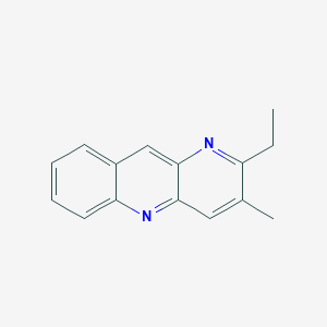 molecular formula C15H14N2 B11882412 2-Ethyl-3-methylbenzo[b][1,5]naphthyridine 