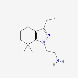 2-(3-Ethyl-7,7-dimethyl-4,5,6,7-tetrahydro-1H-indazol-1-yl)ethanamine