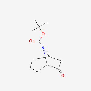 molecular formula C12H19NO3 B11882454 Tert-butyl 6-oxo-8-azabicyclo[3.2.1]octane-8-carboxylate 