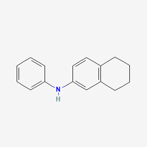 molecular formula C16H17N B11882462 N-Phenyl-5,6,7,8-tetrahydronaphthalen-2-amine 