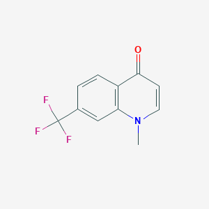 molecular formula C11H8F3NO B11882467 1-Methyl-7-(trifluoromethyl)quinolin-4(1H)-one 