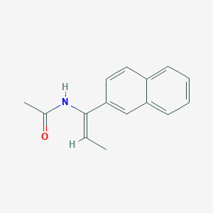 molecular formula C15H15NO B11882500 N-(1-(Naphthalen-2-yl)prop-1-en-1-yl)acetamide 