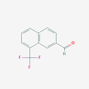 1-(Trifluoromethyl)naphthalene-7-carboxaldehyde