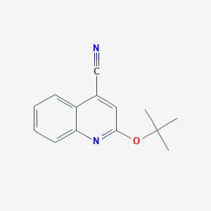 molecular formula C14H14N2O B11882551 2-(tert-Butoxy)quinoline-4-carbonitrile CAS No. 855165-25-2