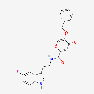 5-(benzyloxy)-N-[2-(5-fluoro-1H-indol-3-yl)ethyl]-4-oxo-4H-pyran-2-carboxamide