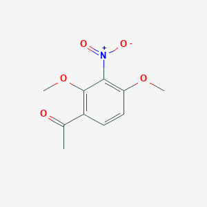 molecular formula C10H11NO5 B11882633 1-(2,4-Dimethoxy-3-nitrophenyl)ethanone CAS No. 102652-87-9