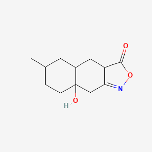 8A-hydroxy-6-methyl-4,4a,5,6,7,8,8a,9-octahydronaphtho[2,3-c]isoxazol-3(3aH)-one