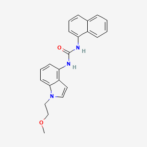 1-[1-(2-methoxyethyl)-1H-indol-4-yl]-3-naphthalen-1-ylurea