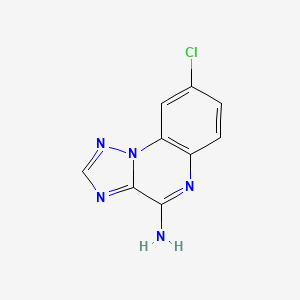 molecular formula C9H6ClN5 B11882746 8-Chloro-[1,2,4]triazolo[1,5-A]quinoxalin-4-amine CAS No. 679396-29-3