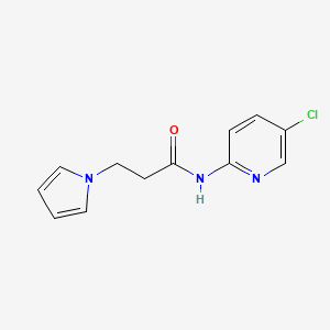 molecular formula C12H12ClN3O B1188281 N-(5-chloropyridin-2-yl)-3-(1H-pyrrol-1-yl)propanamide 