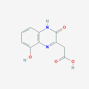 2-(8-Hydroxy-3-oxo-3,4-dihydroquinoxalin-2-yl)acetic acid