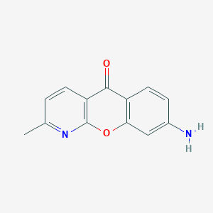 5H-[1]Benzopyrano[2,3-b]pyridin-5-one, 8-amino-2-methyl-