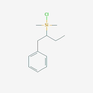 molecular formula C12H19ClSi B11882972 Chloro-dimethyl-(1-phenylbutan-2-yl)silane 