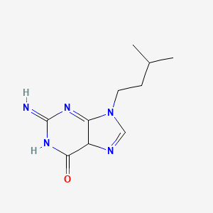 2-imino-9-(3-methylbutyl)-5H-purin-6-one