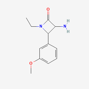 3-Amino-1-ethyl-4-(3-methoxyphenyl)azetidin-2-one