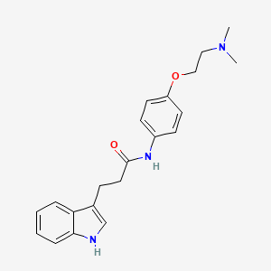 N-{4-[2-(dimethylamino)ethoxy]phenyl}-3-(1H-indol-3-yl)propanamide