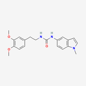 molecular formula C20H23N3O3 B1188309 1-[2-(3,4-dimethoxyphenyl)ethyl]-3-(1-methyl-1H-indol-5-yl)urea 