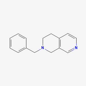 molecular formula C15H16N2 B11883115 2-Benzyl-1,2,3,4-tetrahydro-2,7-naphthyridine 