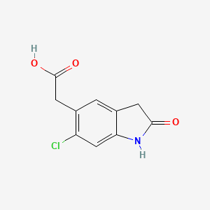 2-(6-Chloro-2-oxoindolin-5-yl)acetic acid