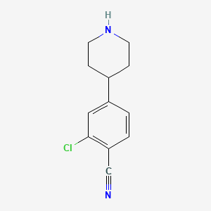 2-Chloro-4-(piperidin-4-yl)benzonitrile