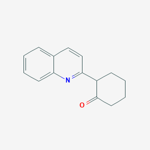 Cyclohexanone, 2-(2-quinolinyl)-