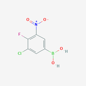 (3-Chloro-4-fluoro-5-nitrophenyl)boronic acid