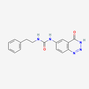 1-(4-Hydroxy-1,2,3-benzotriazin-6-yl)-3-(2-phenylethyl)urea