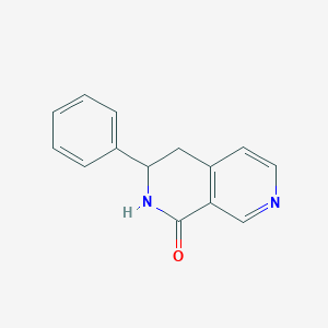 molecular formula C14H12N2O B11883276 3-Phenyl-3,4-dihydro-2,7-naphthyridin-1(2h)-one CAS No. 39585-65-4