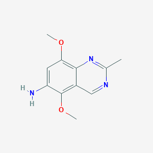 5,8-Dimethoxy-2-methylquinazolin-6-amine