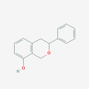 molecular formula C15H14O2 B11883366 3-Phenylisochroman-8-ol 